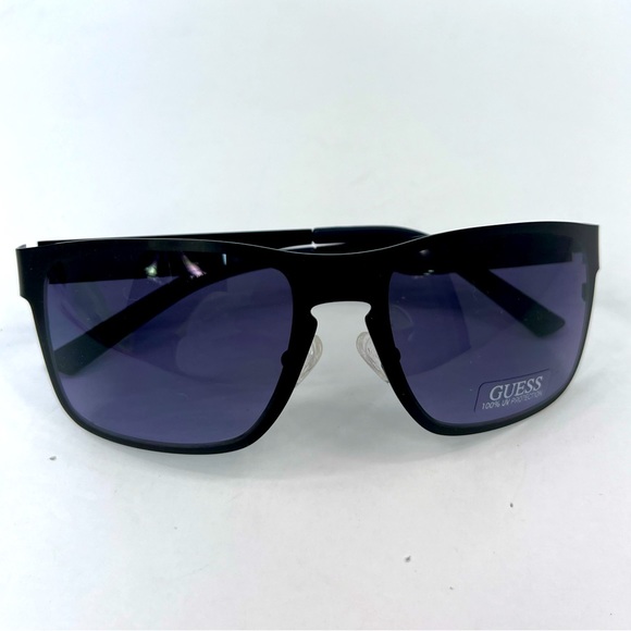 GUESS, BLACK METAL FRAME WITH LAVENDER  LENSES, SUNGLASSES, 100% UV PROTECTION - Picture 13 of 14